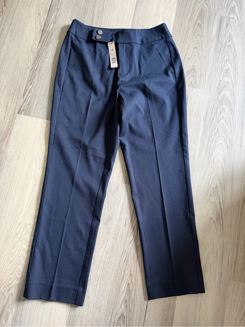 NIC+ZOE Navy Straight-Leg Dress Pants